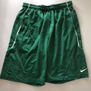 NWOT Green Nike Knit Shorts Sideline Authentics